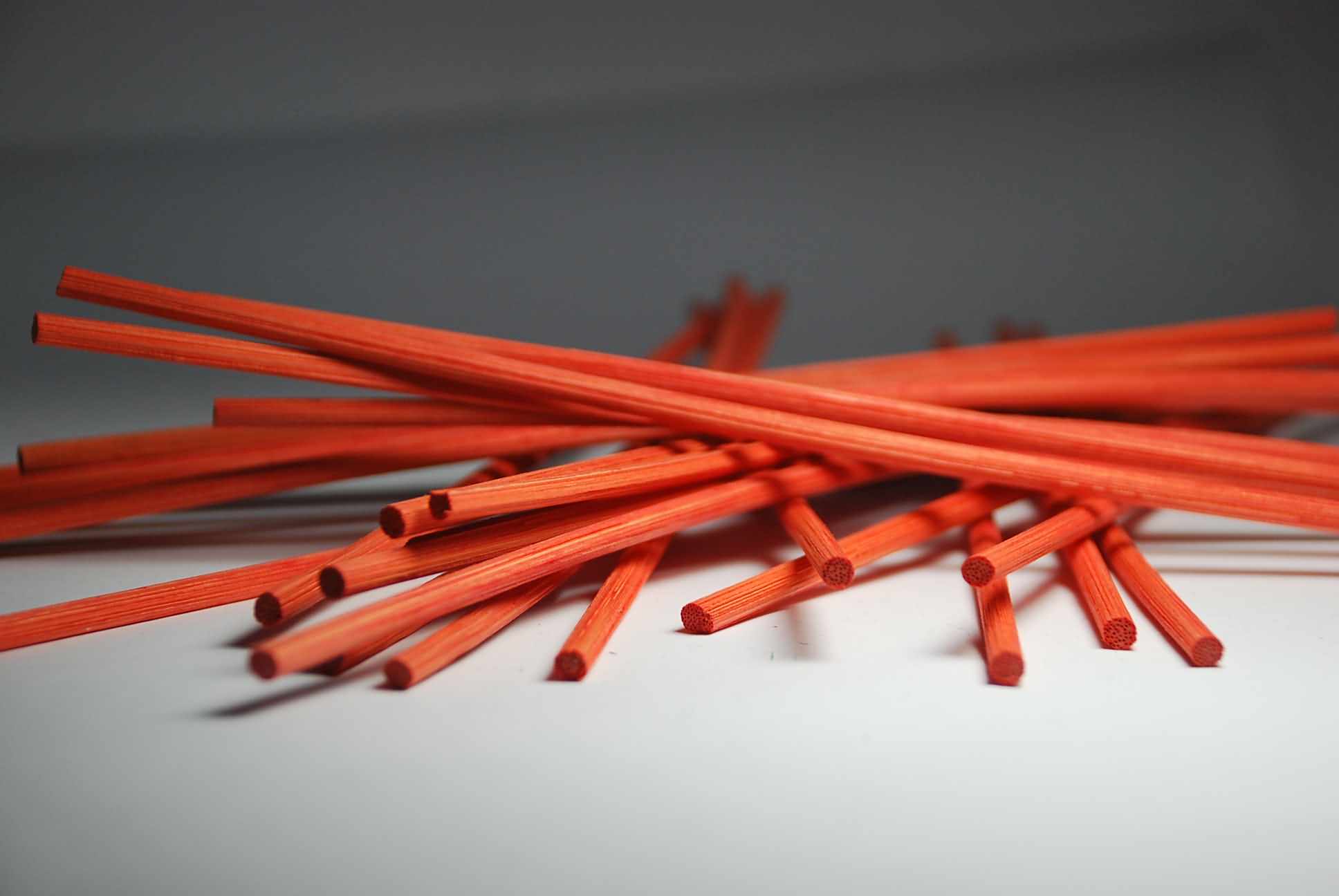colored rattan sticks